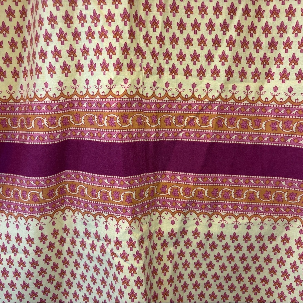American Eagle Outfitters Yellow & Purple Cotton Maxi Dress - Picture 9 of 12